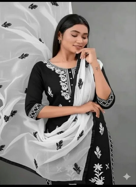 Bs 151 Rayon Cotton Top With Bottom Dupatta Collection